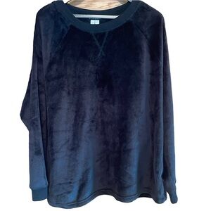 Joyspun Plush black crew neck Sweatshirt/sweater “you.are.gorgeous”size 2X 18 20